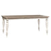 Whitney Rectangular Leg Table in Weathered Gray image