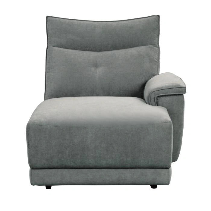 Tesoro Right Side Chaise in Dark Gray 9509DG-5R