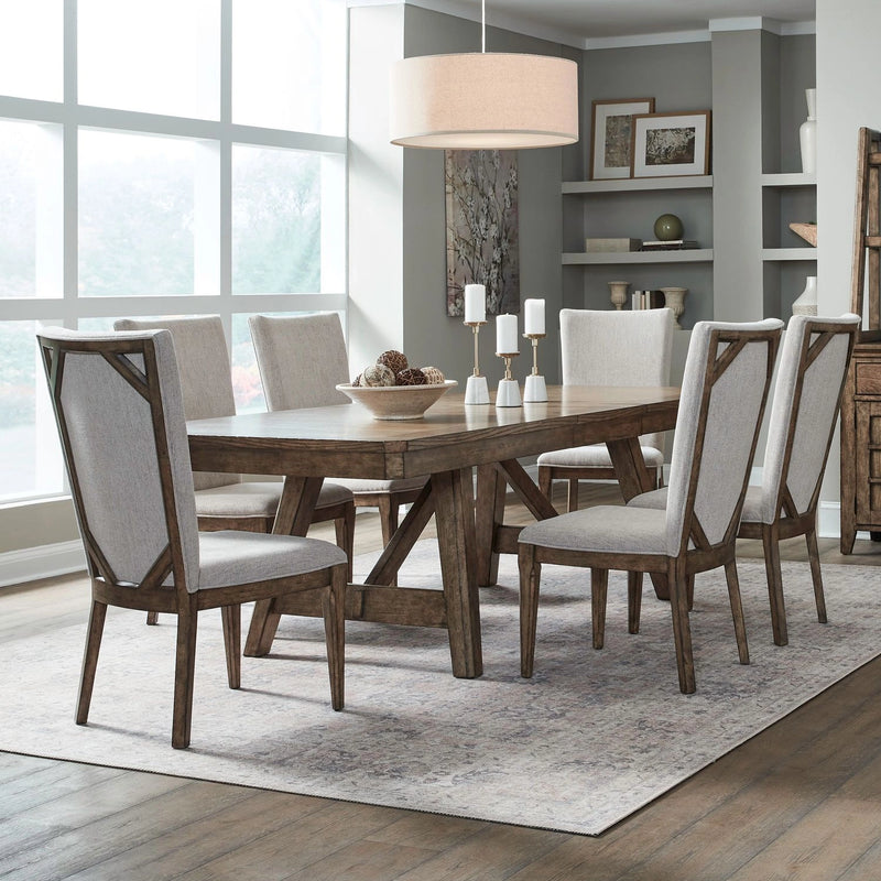 Carolina Park 7 Piece Trestle Table Set image