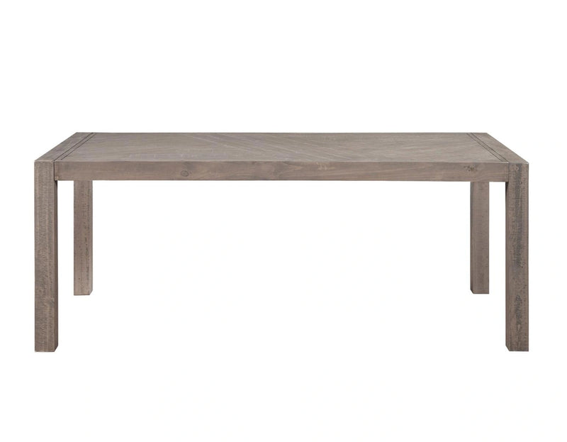 Steve Silver Auckland Reclaimed Wood Dining Table in Weathered Grey