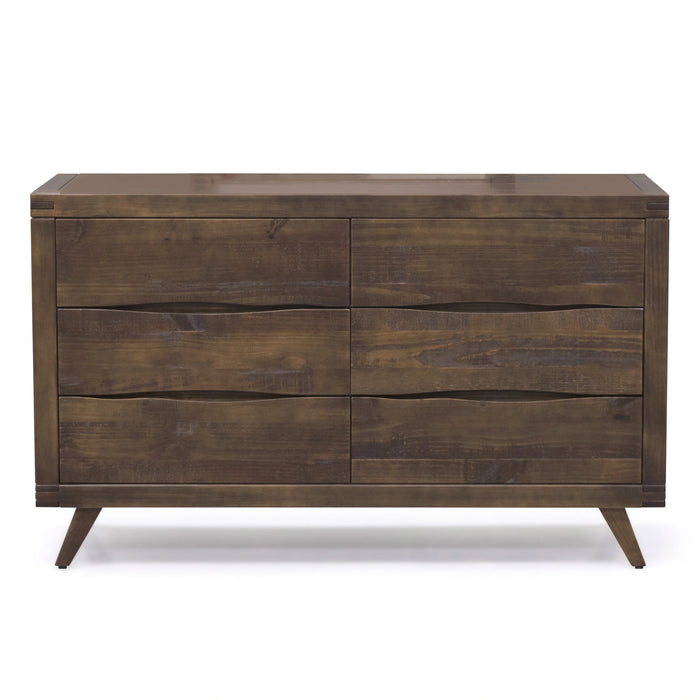 Steve Silver Pasco 6 Drawer Dresser in Cocoa