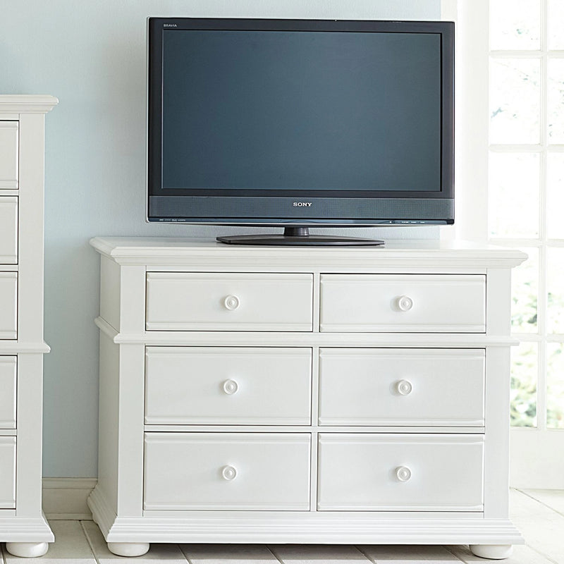 Summer House Media Chest in Oyster White image