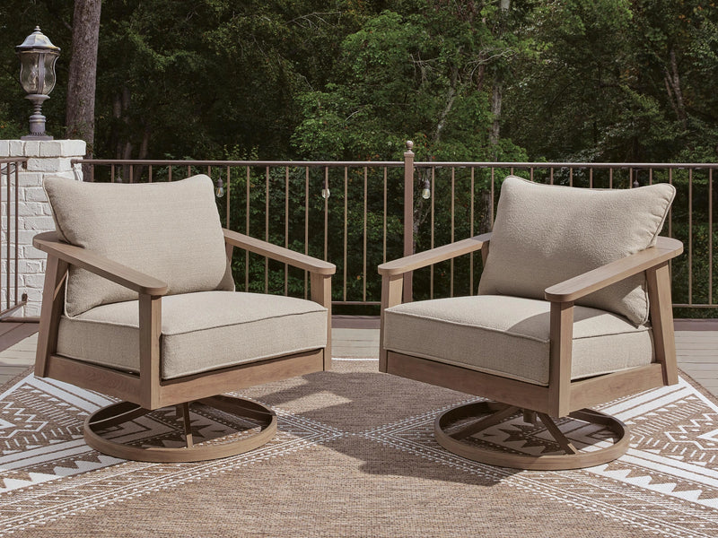Harmony Headlands Outdoor Swivel Lounge with Cushion