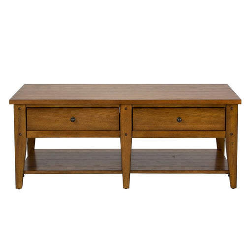 Liberty Furniture Lake House Cocktail Table in Oak image