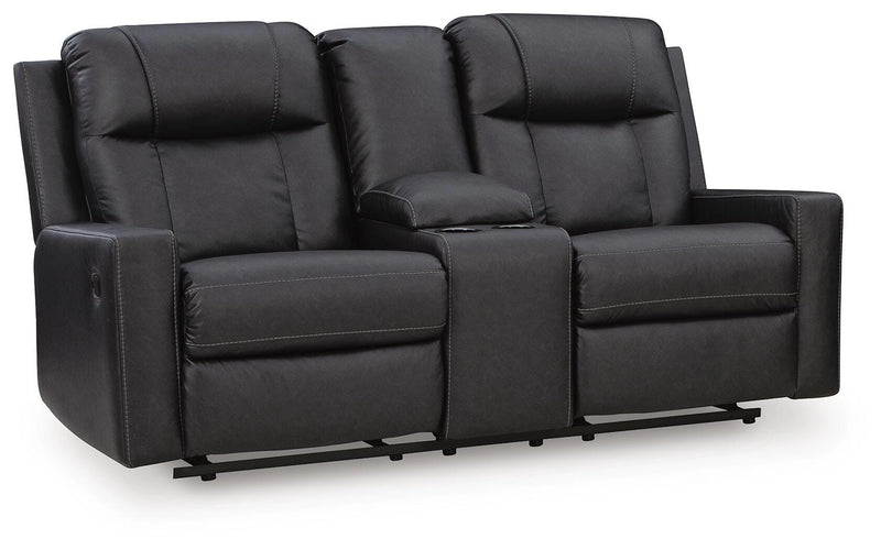 Mackmenville Reclining Loveseat with Console