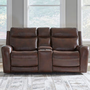 Blair Loveseat w/Console P2 & ZG in Cognac image