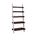 Farmhouse Leaning Bookcase in White/Oak image