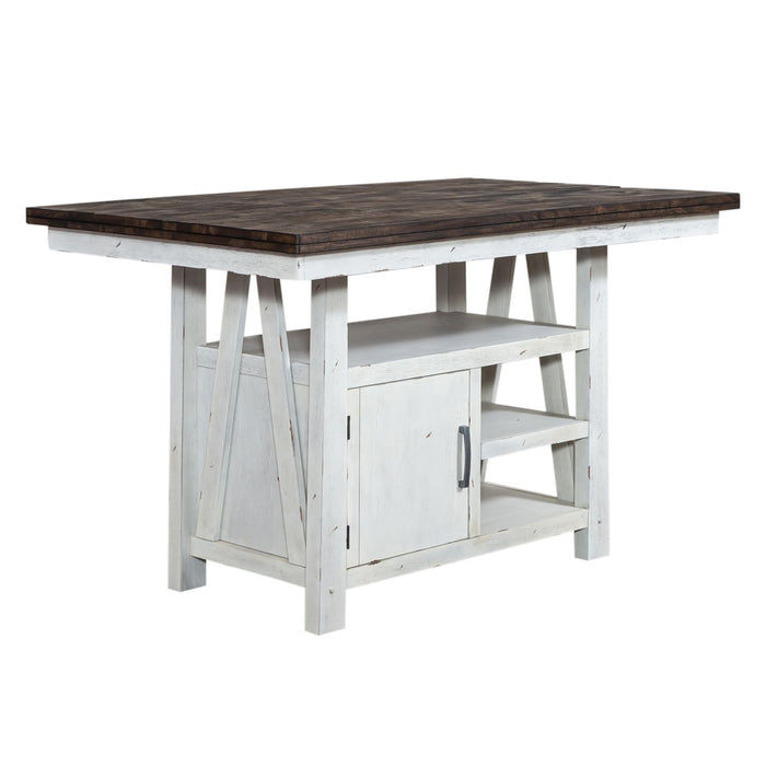 Farmhouse 5 Piece Gathering Table Set