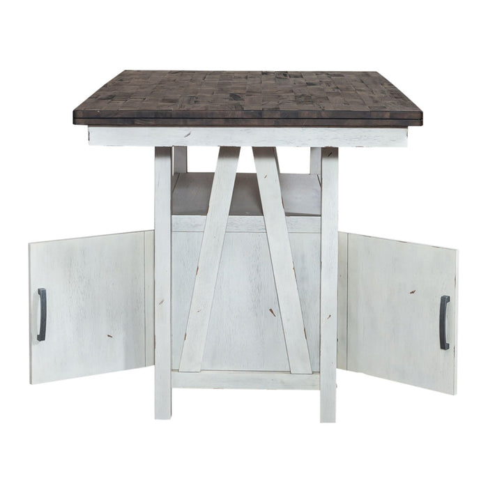 Farmhouse Gathering Table in White/Oak
