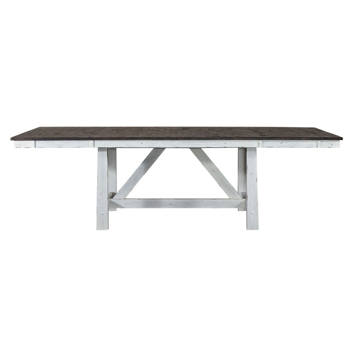 Farmhouse Trestle Table in White