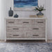 Liberty Furniture Backroads Dresser in Weathered White/Parchment Brown image
