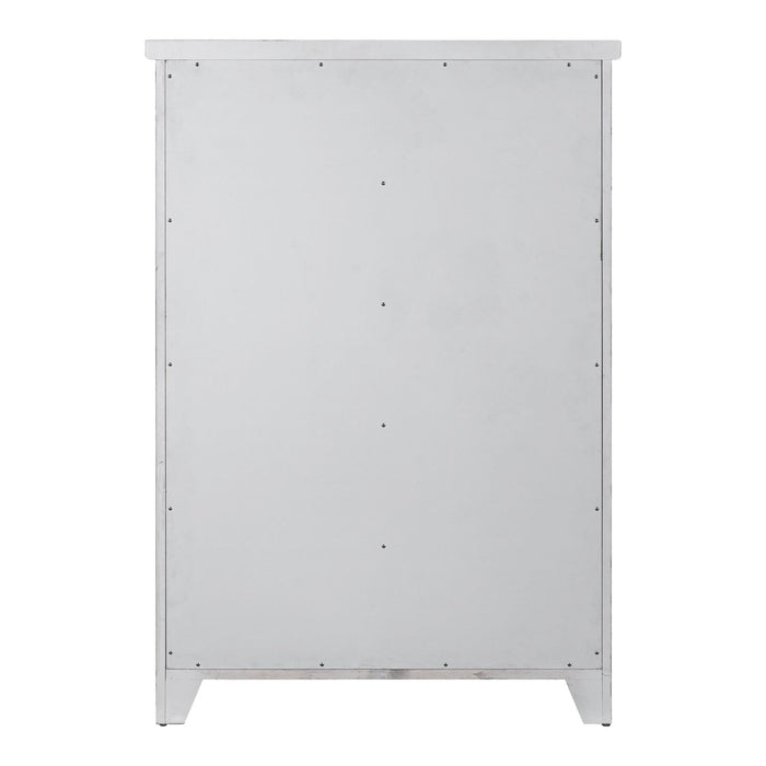 Backroads Drawer Chest in Weathered White/Parchment Brown image