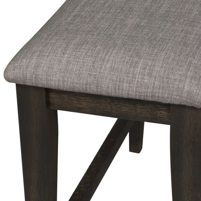 Double Bridge Counter Bench (RTA) in Dark Chestnut