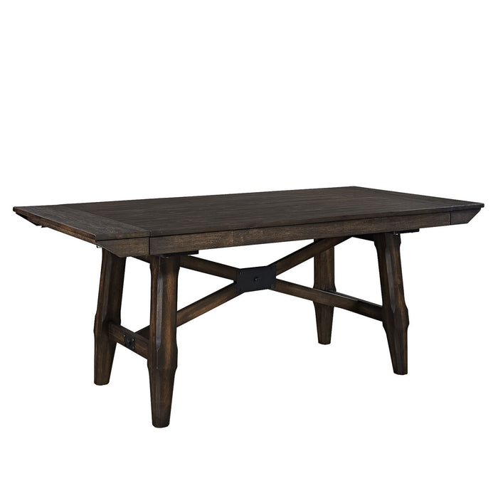 Double Bridge Trestle Table in Dark Chestnut