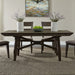 Liberty Furniture Double Bridge Trestle Table in Dark Chestnut image