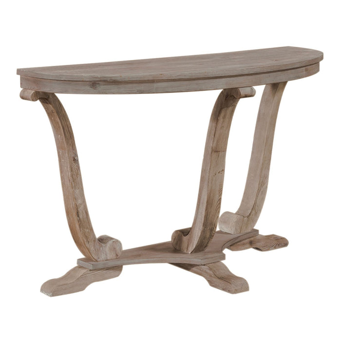 Greystone Mill Sofa Table in Stone White