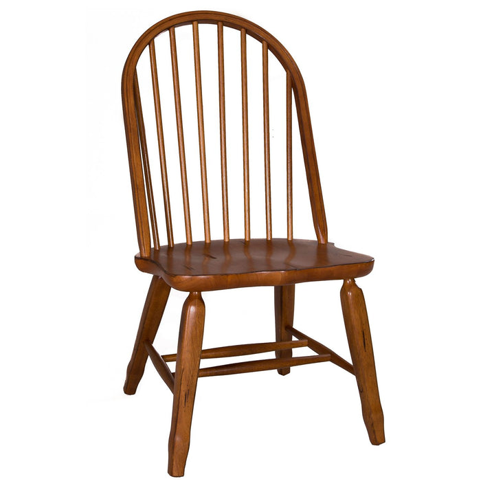 Treasures Bow Back Side Chair in Oak (Set of 2)