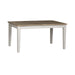 Summerville Rectangular Leg Table in White image