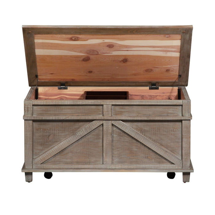 Parkland Falls Storage Trunk in Weathered Taupe