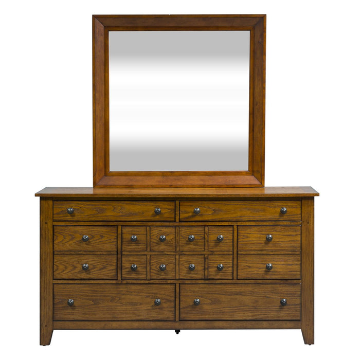 Grandpas Cabin King Sleigh Bed, Dresser & Mirror, Chest, Night Stand