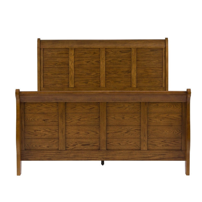 Grandpas Cabin Queen Sleigh Bed, Dresser & Mirror, Chest