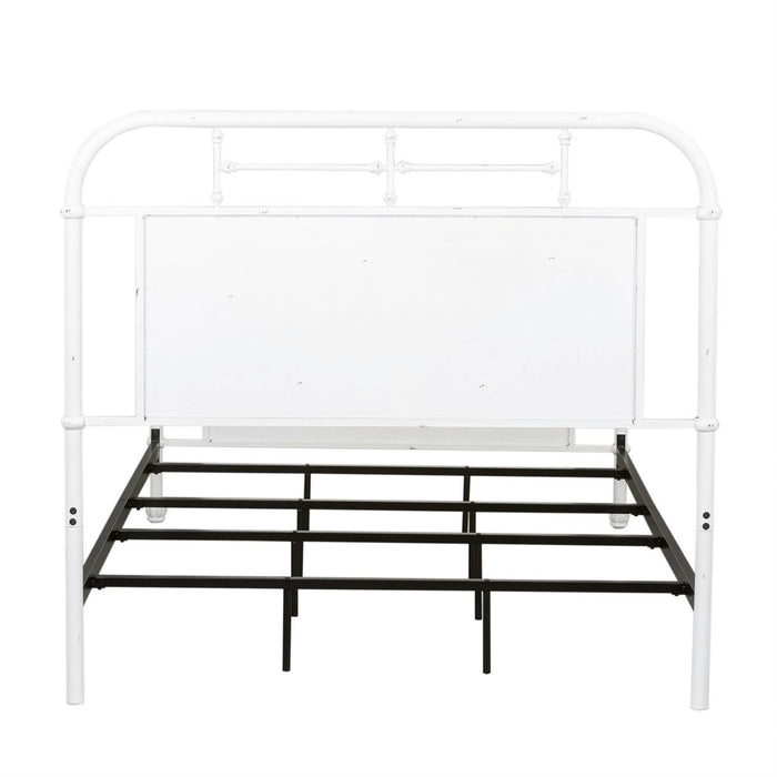 Vintage Series Twin Metal Bed in Antique White