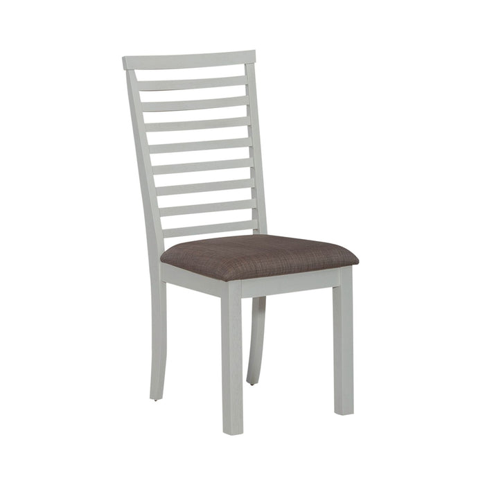 Brook Bay Uph Ladder Back Side Chair (Set of 2) in Textured White