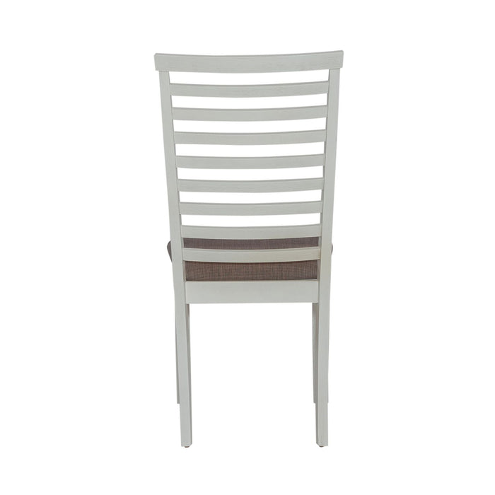 Brook Bay Uph Ladder Back Side Chair (Set of 2) in Textured White