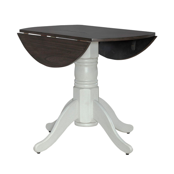 Brook Bay Drop Leaf Table in Textured White
