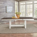 Liberty Furniture Brook Bay Trestle Table in Textured White 182-CD-TRS image