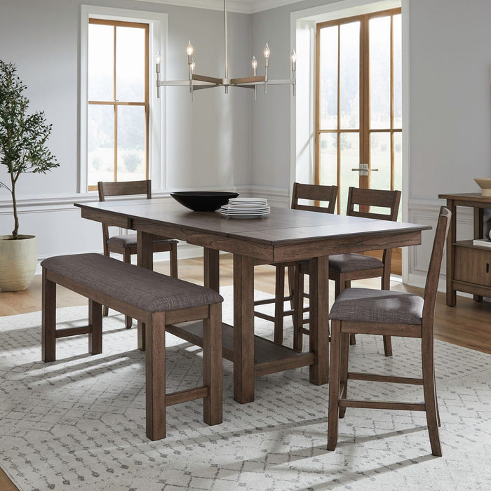 Brook Bay Opt 6 Piece Gathering Trestle Table image