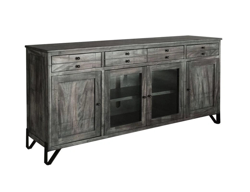 Moro 80" TV Stand w/4 Drawer, 2 Door and 2 Glass Door