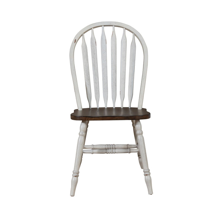 Carolina Crossing Windsor Side Chair in White (Set of 2)