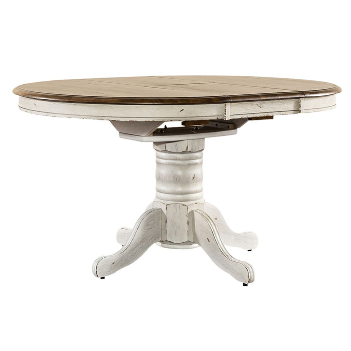 Carolina Crossing 3 Piece Pedestal Table Set