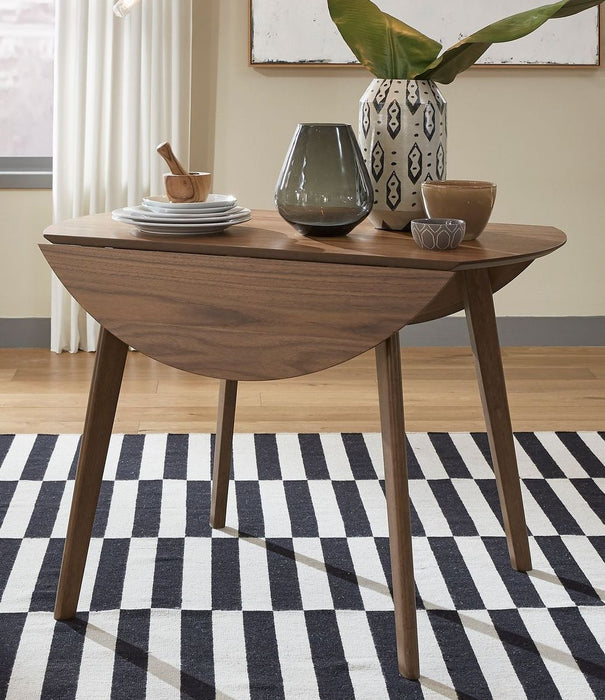 Liberty Furniture Space Saver Drop Leaf Table in Satin Walnut