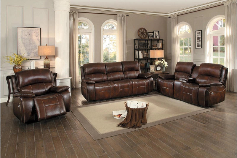 Mahala Glider Recliner Chair in Brown 8200BRW-1