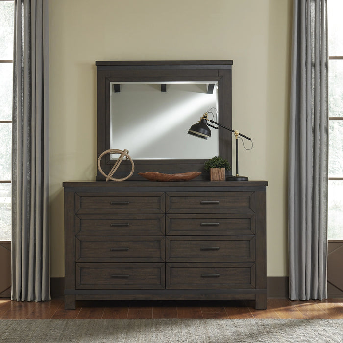 Thornwood Hills Bookcase Bed, Dresser & Mirror image