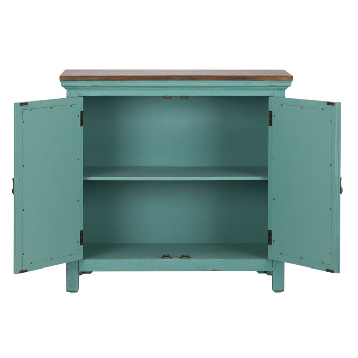 Kensington 2 Door Accent Cabinet in Turquoise image
