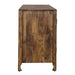 Marisol 74 Inch 4 Door Accent TV Stand in Weathered Honey and Soft Wash Gray image