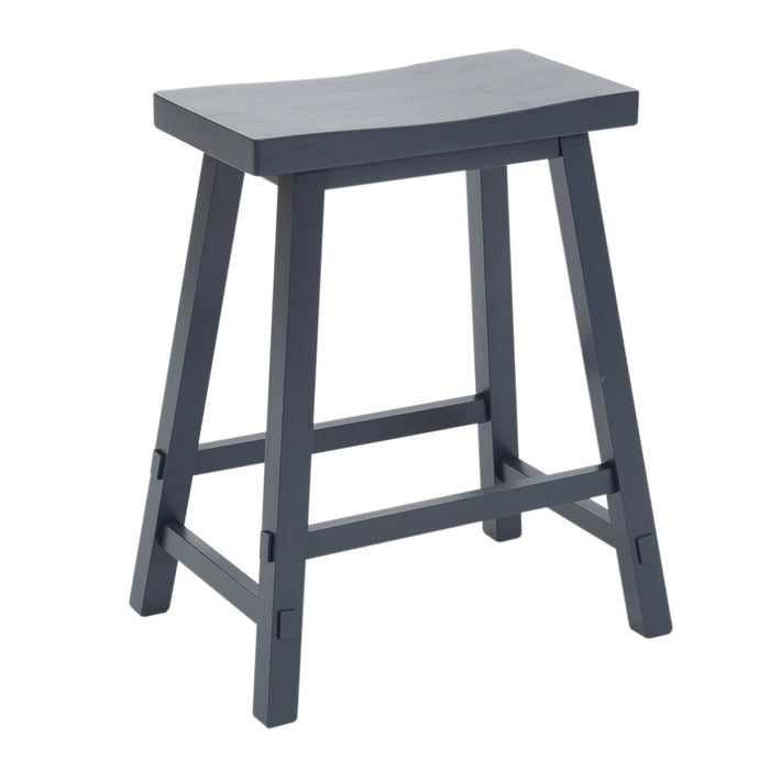 Creations 24 Inch Sawhorse Counter Stool- Navy image