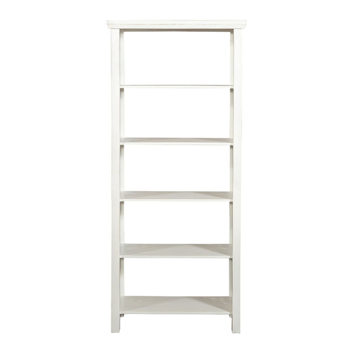 Trellis Lane Accent Bookcase in Weathered White