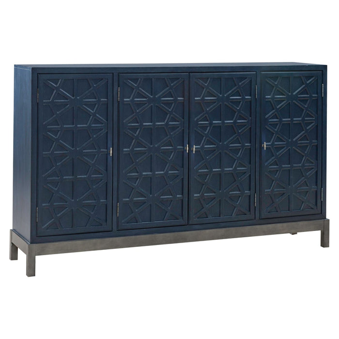 Braxton Accent Cabinet in Azure Blue EST SHIP TIME APPX 4 WEEKS