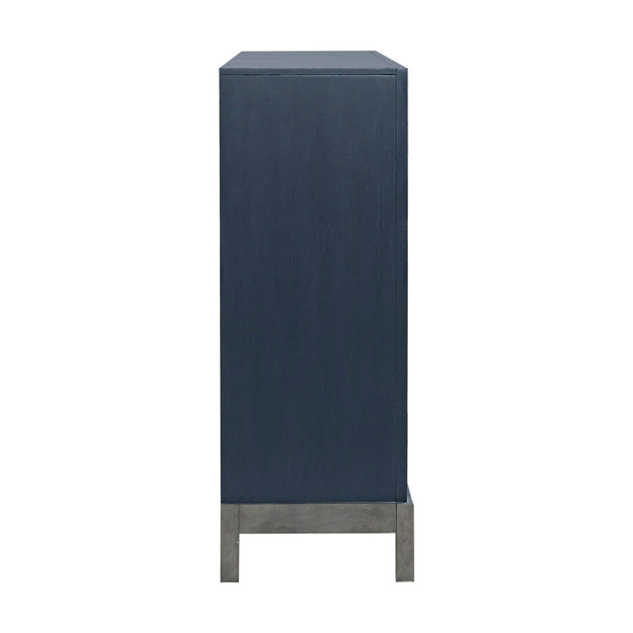 Braxton Accent Cabinet in Azure Blue EST SHIP TIME APPX 4 WEEKS