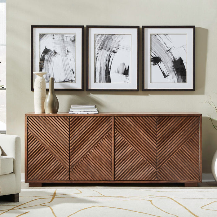 Easton 82 Inch TV Console in Coffee Bean