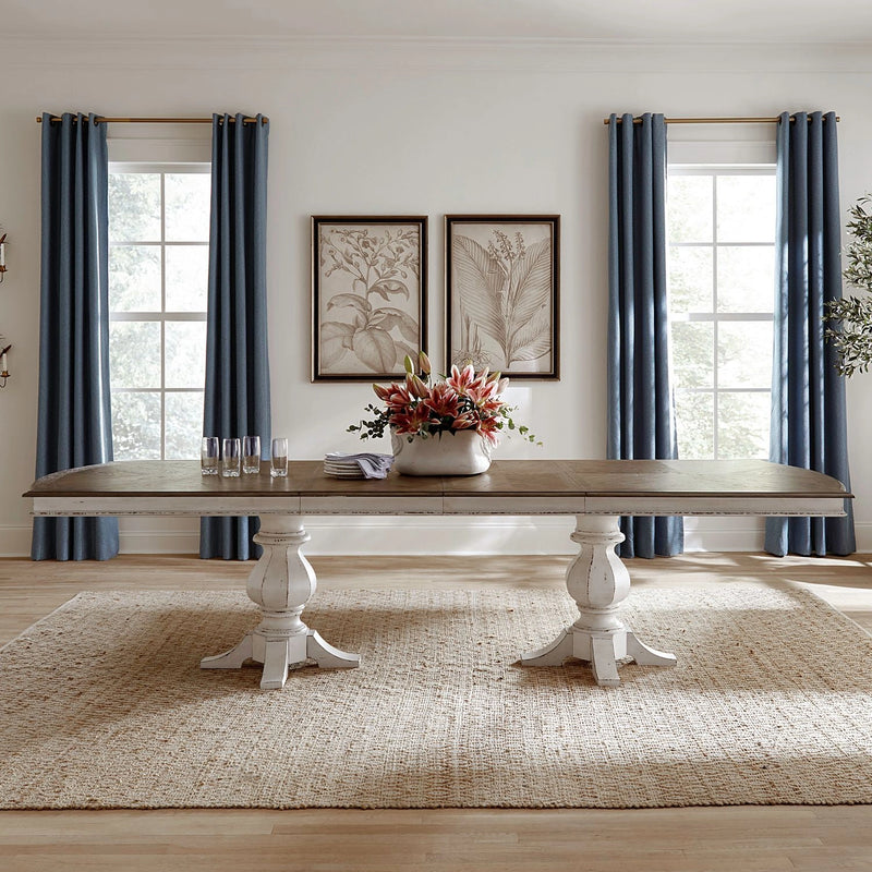 Magnolia Manor Double Pedestal Table Set image