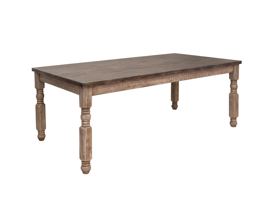 Natural Stone Dining Table w/ Turned Legs image