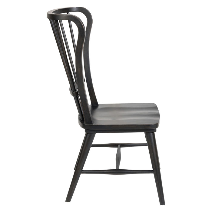 River Place Windsor Back Side Chair - Black (RTA) image
