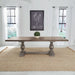Liberty Furniture River Place Trestle Table in Riverstone Gray & Tobacco image