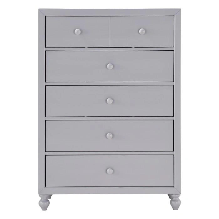 Wellsummer 5 Drawer Chest in Gray 1803GY-9