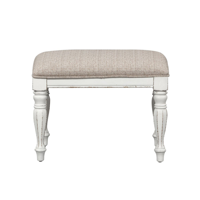 Magnolia Manor Accent Bench in Antique White